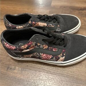 Vans Floral Black Sneakers